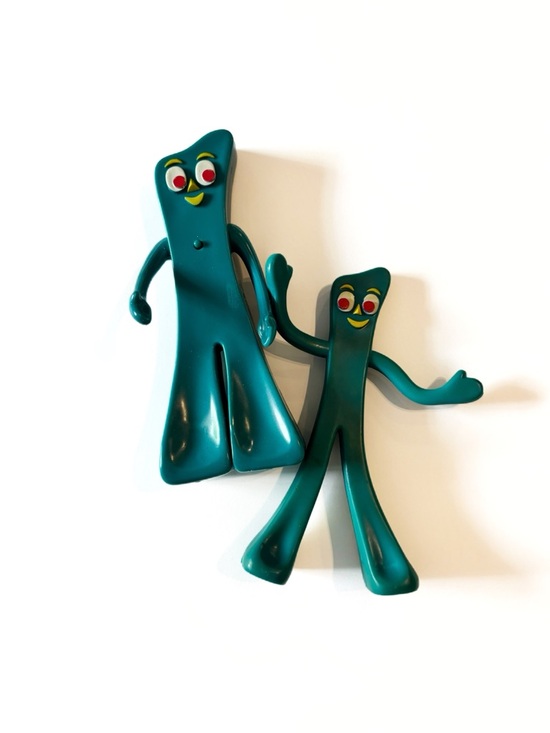 Gumby Other - Vintage Gumby Figurines Talking Bendable